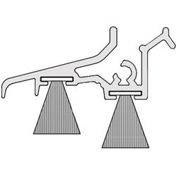 Wetterschenkelprofil für Falzluft 10 mm WSA8851/BD10/BD10 L=1950 mm EV1 inkl. 4 Dichtungen BD10 Produktbild