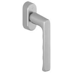0700/UD9020 F31-1 Alu Edelstahloptik matt / N10A, mit Arretierung, stahlgrau / 5 mm / 7 mm / 20-30 mm vorst. / HOPPE-Logo / 90° / M5x35 mm + M5x40 mm Produktbild