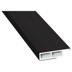 Kammerprofil 30x7mm SK Lg. 6,00m foliert, mit Nase 446 6010 Schwarzbraun Matt Produktbild