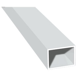 Rechteckrohr 40x30mm Lg. 6,00m Weiß, VE: 60m Produktbild