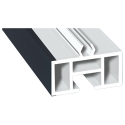 Aufdopplungsprofil 40x20mm Lg. 6,00m foliert 70 1605-097 Anthrazitgrau Glatt 2 Produktbild