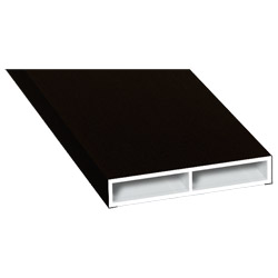 Kammerprofil 40x7 mm Lg. 6,00 m foliert ohne Nase 85 1805-167 Schwarzbraun Produktbild
