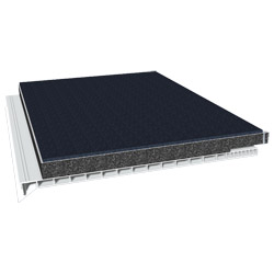 Rollladenkastendeckel 300mm Lg. 6,00m Weiß, mit 20mm Flex-Schaum 25mm versetzt von vorne, mit SchwerfolieVE: 18m Produktbild