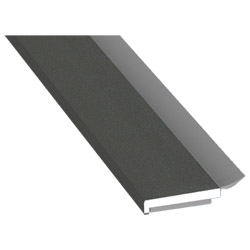Flachprofil 20x3mm WL SK Lg. 6,00m foliert, WL Schwarz 436 1014 Alux DB 703 Produktbild
