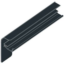 Abschluss S 6 165 mm Ral 7016 glatt matt ls Produktbild