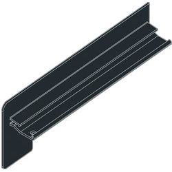 S7 RAL 7016 anthrazitgrau glatt matt - Aluminium-Bordstück ohne Dehnungsausgleich Produktbild