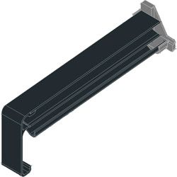 Gleitabschluss MF4 360 mm Ral 7016 glatt matt rs Produktbild
