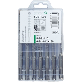 greenteQ SDS-plus Bohrerkassette 2S 7-tlg. Produktbild