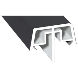 Kopplungsabdeckungsprofil Lg. 6,50m foliert PX 47858 Anthrazit Ulti Matt Produktbild