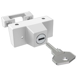 Drehsp. m. Schließzyl.2W145 Ral 9003 K50 Produktbild