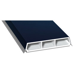 Trapez-Sprosse 65mm SK Lg. 6,00m foliert, mit zwei schwarzen Weichlippen 51 5005-167 Stahlblau Produktbild
