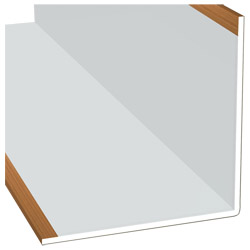 Winkelprofil 100x100x3mm Lg. 6,00m Außen foliert 49198 Indian Produktbild