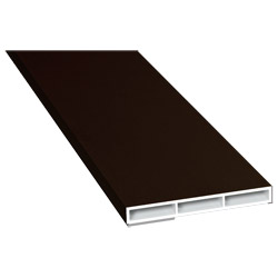 Kammerprofil 60x7mmSK Lg. 6,00m foliert, ohne Nase 88 7505-167 Schokobraun Produktbild