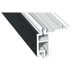 Fensterbankanschlussprofil Schüco 30mm Lg. 6,00m foliert 70 1605-083 Anthrazitgrau Glatt Produktbild