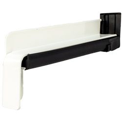 BF4004-Z weiß RAL 9016 - Aluminium-Gleitabschluss inkl. Dichtset mit Dehnungsausgleich Produktbild