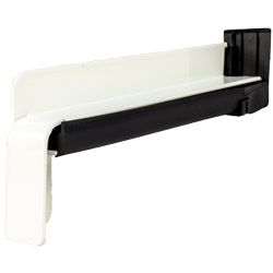 BF4004-Z weiß RAL 9016 - Aluminium-Gleitabschluss inkl. Dichtset mit Dehnungsausgleich Produktbild