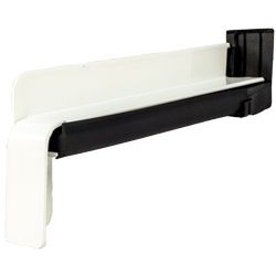 BF4004-Z weiß RAL 9016 - Aluminium-Gleitabschluss inkl. Dichtset mit Dehnungsausgleich Produktbild