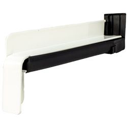 BF4004-Z weiß RAL 9016 - Aluminium-Gleitabschluss inkl. Dichtset mit Dehnungsausgleich Produktbild