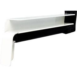 BF4006-Z weiß RAL 9016 - Aluminium-Gleitabschluss inkl. Dichtset mit Dehnungsausgleich Produktbild