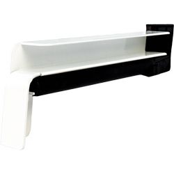 BF4006-Z weiß RAL 9016 - Aluminium-Gleitabschluss inkl. Dichtset mit Dehnungsausgleich Produktbild