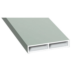 Kammerprofil 40x7 mm Lg. 6,00 m foliert ohne Nase 70 3805-083 Achatgrau Glatt Produktbild