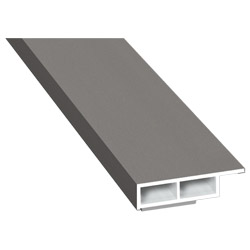 Kammerprofil 30x7 mm SK Lg. 6,00 m foliert mit Nase 436 1016 Alux Graualuminium Produktbild