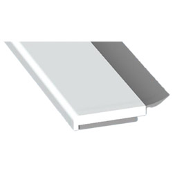 Flachprofil 20x3mm WL SK Lg. 6,00m Salamander Weiß, VE: 60m Produktbild