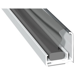 Anschlussprofil 36mm Lg. 6,00m foliert, zweiteilig, mit Compriband 70 1205-167 Basaltgrau Produktbild