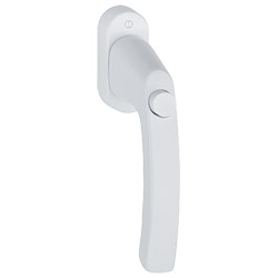 HOPPE Fenstergriff LIEGE 0540SV/U26 mit Logo Druckknopf -  inkl. Schrauben Produktbild