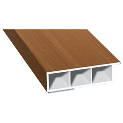 Kammerprofil 60x15mm SK Lg. 6,00m foliert, mit Nase 315 2009-167 Streifen-Douglasie Produktbild