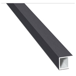 Kammerprofil 17x15mm SK Lg. 6,00m foliert, mit Nase 701505-167 Schiefergrau Produktbild