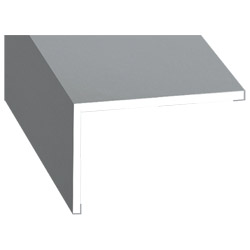 Winkelprofil 40x60x3mm Lg. 6,00m Außen foliert 71 5505-167 Silbergrau Produktbild