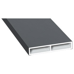 Kammerprofil 40x7 mm Lg. 6,00 m foliert ohne Nase 70 1205-167 Basaltgrau Produktbild