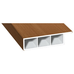Kammerprofil 60x15mm Lg. 6,00m foliert, mit Nase 315 2009-167 Streifen-Douglasie Produktbild