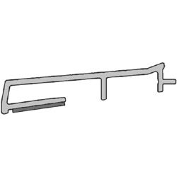 Alu-Entwässerungsprofil selbstklebend TSA8824/EV1/CP L=1950 mm Produktbild