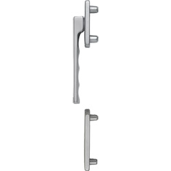 HOPPE Balkon-/Fenstertür-Halbgarnitur Außenseite TOULON 0737KH/51N/51NS flacher Griff Produktbild
