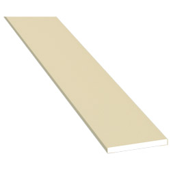 Flachprofil 30x3mm Lg. 6,00m foliert 456 5056 Hellelfenbein Produktbild