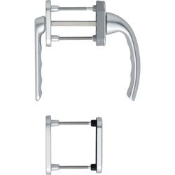 HOPPE Balkon-/Fenstertür-Garnitur TOKYO 099KH/66N/U26/0710/66NS/49PNS flacher Griff Produktbild