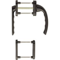 HOPPE Balkon-/Fenstertür-Garnitur TOKYO 099KH/66N/U26/0710/66NS/49PNS flacher Griff Produktbild