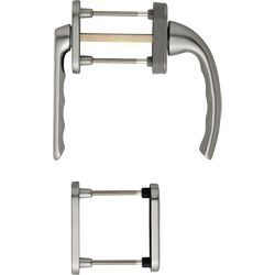 HOPPE Balkon-/Fenstertür-Garnitur TOKYO 099KH/66N/U26/0710/66NS/49PNS flacher Griff Produktbild