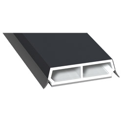 Trapez-Sprosse 38mm SK Lg. 6,00m foliert, mit zwei schwarzen Weichlippen 701505-083 Schiefergrau Glatt Produktbild