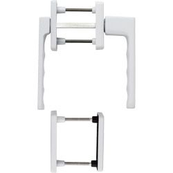 HOPPE Balkon-/Fenstertür-Garnitur TOULON 0737KH/51N/U34/0737/51NS/51PNS flacher Griff Produktbild