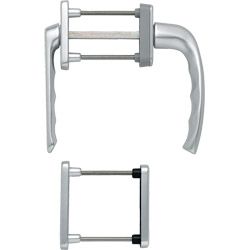 HOPPE Balkon-/Fenstertür-Garnitur NEW YORK 099KH/961N/U10/0810/962NS/PNS flacher Griff Produktbild