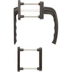 HOPPE Balkon-/Fenstertür-Garnitur NEW YORK 099KH/961N/U10/0810/962NS/PNS flacher Griff Produktbild