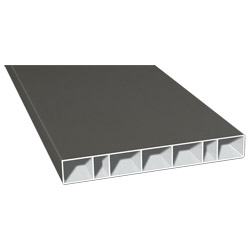 Hohlkammerprofil 150x20mm Lg. 6,00m foliert 70 3905-167 Quarzgrau Produktbild