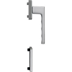 HOPPE Balkon-/Fenstertür-Halbgarnitur Innenseite TOULON 0737/U34/51PNS Produktbild