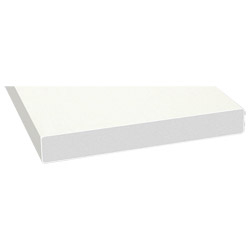 Schaumprofil 150x20mm Lg. 6,00m foliert, PVC-HartSchaum 456 5053 Altweiß Produktbild