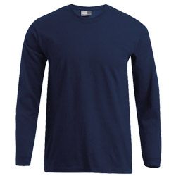 Langarm-T-Shirt Mens Premium Gr.M navy Produktbild