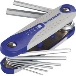 PROMAT Sechskant-Schraubendrehersatz 2-8mm 7-tlg. Produktbild