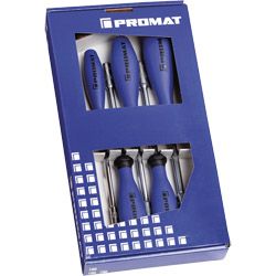 PROMAT Sechskant-Steckschlüsselsatz mit Griff 5,5-13mm 5-tlg. Produktbild